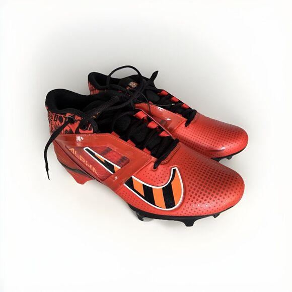 Size 9.5- Nike Alpha Menace 4 Pro  Red Black Football Cleats | FQ3984-600 main image 7